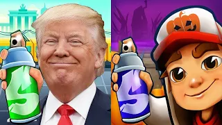 Subway Surfers Halloween 2020 Cambridge PRINCE K vs DONALD TRUMP Run Gameplay HD