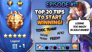 EPISODE 11: 20 TOP SOLO RANK TIPS THAT WILL HELP YOU WIN & IMPROVE WIN RATES | XAVIER TIPS & TRICKS