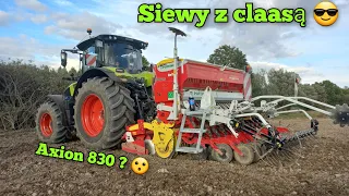 Oporowe siewy pszenicy 😀 Claas Axion 830 + pottinger vitasem 302 ADD 😍