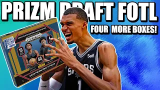 MORE WEMBY HUNTING!! | Four More Boxes of 2023-24 Panini Prizm Draft FOTL