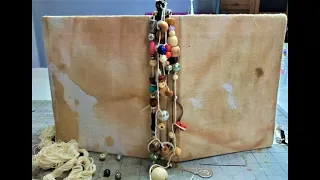 How to Make a Beaded Spine Dangle for Your Junk Journals! Spine Jewelry! The Paper Outpost! :)