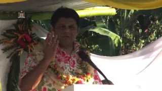 Fijian Attorney General, Aiyaz  Sayed-Khaiyum, ceremony for Sustainable Livelihood Project