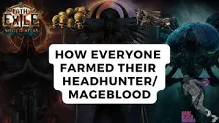 [PoE 3.17] How Every Content Creator Farmed their Headhunter/Mageblood - PATH OF EXILE ARCHNEMESIS