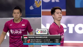 Victor Korea Open 2017 | Badminton QF M4-MD | Liu/Zhang vs Gid/Suk