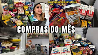 COMPRAS DO MÊS COMPLETA PARA UM CASAL| gastamos mais do que devíamos 😳