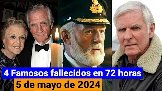 Famosos fallecidos en las últimas 72 horas 5 de mayo