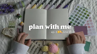 JUNE PLAN WITH ME | June 2024 Bullet Journal Setup | beginner friendly Tangled Rapunzel theme ☀️🏰💜
