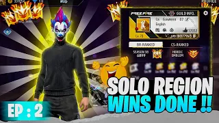 Finally Region in solo WINS 🤩 | Solo br rank push season 38 | solo br rank tips | BRGRP - EP : #2