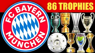 Bayern Munich FC All Trophies 1900-2023 (86 Titles)