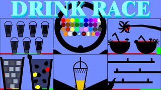 35 Marble Race EP. 10 : Drink Race (by RED HUY) | RED HUY