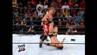 Chris Jericho doing his Walls of Jericho to The Rock in Royal Rumble 2002 (HD)