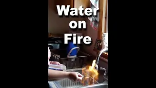 Water on Fire Fracking #shorts