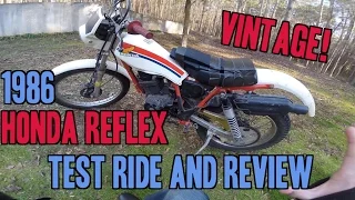 1986 Honda Reflex TLR200 Test Ride & Review (VINTAGE TRIALS BIKE!)