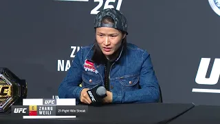 Zhang Weili on UFC261 bout with Rose: "This may be tougher than the fight with Joanna"