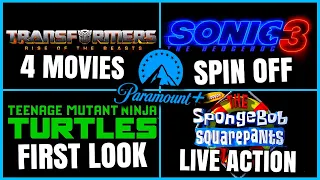 Paramount Announcements - TMNT First Look, 4 Transformer Movies, 3 Live-Action SpongeBobs & More!!