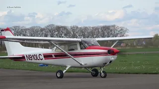 Reims Cessna F172M Skyhawk N910LC Teuge Airport 29 Maart 2024