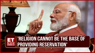 PM Modi Exclusive Interview | Reservation Should Be On Economic Basis, Not On The Basis Of Religion