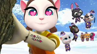 My Talking Angela 2 🏳️🚦😱 Squid Game but Tom and Friends 😎🤣