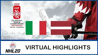 NHL 20 | IIHF Worlds 2020 | Italy - Latvia | Virtual Highlights