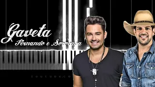 Gaveta - Fernando e Sorocaba / Piano/teclado/Cover Como tocar#klevierlls