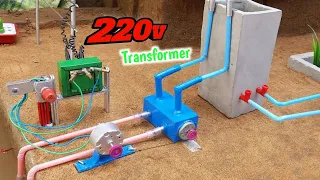 Mini water pump Making | 220 Transformer | Science Project