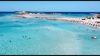 GREECE CRETE 4K -  Balos Lagoon and Elafonissi beach- DRONE DJI MAVIC Mini 2