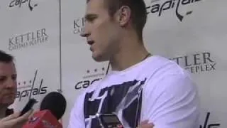 Brooks Laich at Capitals Media Day - 09/12/09