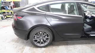 How To Wrap : Tesla model 3 Satin Black