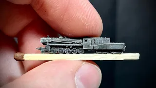 The tiniest RAILWAY DIORAMA with TRAIN