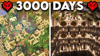 I Survived 3000 Days in a Hardcore Amplified Survival Minecraft World | World Tour and Download