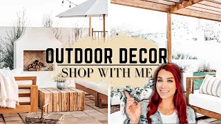 OUTDOOR HOME DECOR SHOP WITH ME || AT HOME || TARGET || HOMEGOODS || 2023