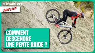 Pilotage VTT : comment descendre une pente raide en VTTae