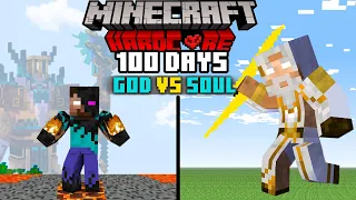 I Survive 100 Days GOD VS SOUL IN MINECRAFT HARDCORE (हिंदी)