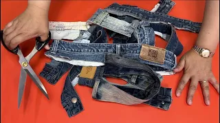 [DIY] I'll cut the belt from the old jeans and turn it into an amazing piece. | generous jeans