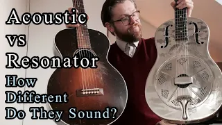 Resonator Guitar vs Acoustic Guitar - Sound Clips and Comparisons