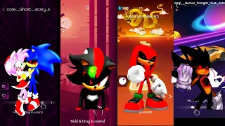 Amy Sonic Exe - Shadow Exe - Knuckles Exe - Dark Sonic Exe | Smash Colours - Beat Jumper - Tiles Hop