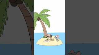 Deserted Island (Part 2) 🏝️🏝️🏝️ #shorts #animation