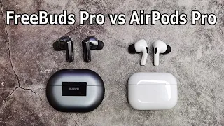 7 HOURS OF BLISS 🔥 HUAWEI FREEBUDS PRO VS AIRPODS PRO WIRELESS HEADPHONES