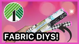 🤯 AMAZING DOLLAR TREE DIYS USING FABRIC! | FABRIC CRAFTING HACKS!