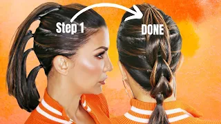 Here's a SIMPLE WAY to do a PULL THROUGH BRAID that works on SHORT FINE Hair