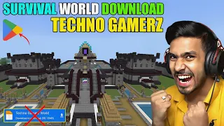 How To Download TECHNO GAMERZ Minecraft World 🤔| MCPE