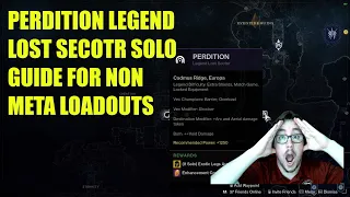 Perdition Legend Lost Sector SOLO GUIDE Exotic Farm - Destiny 2