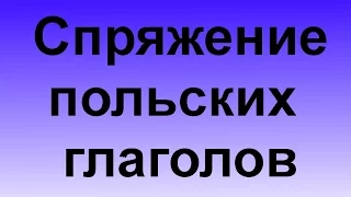 Урок польского Тема: Спряжение польских глаголов