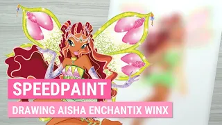 Drawing AISHA (Enchantix) from WINX CLUB in My Style | Marker Speedpaint | iiKiui