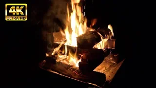 Natural sound of 4K bonfire 75 minutes