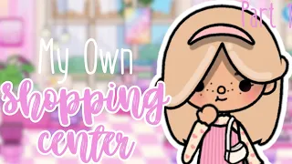 My own Shopping Center in toca boca🛍✨️ Part 1 cosmetics store💅🏻 [aesthetic video]