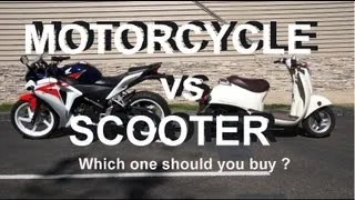 Motorcycle vs Scooter - which should you buy ?