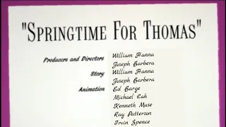 Tom And Jerry Springtime For Thomas (1946, 1959) CinemaScope Titles