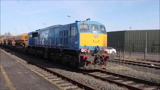 Nir 111 Class loco 111 on the Ballast at Antrim 22/3/15
