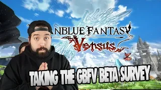 SENDING FEEDBACK TO THE DEVS! | Granblue Fantasy Versus BETA Survey